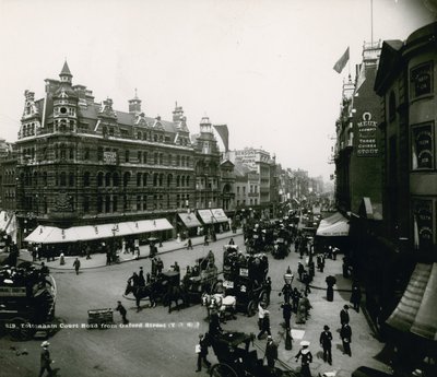 Tottenham Court Road from Oxford Street, London by English Photographer